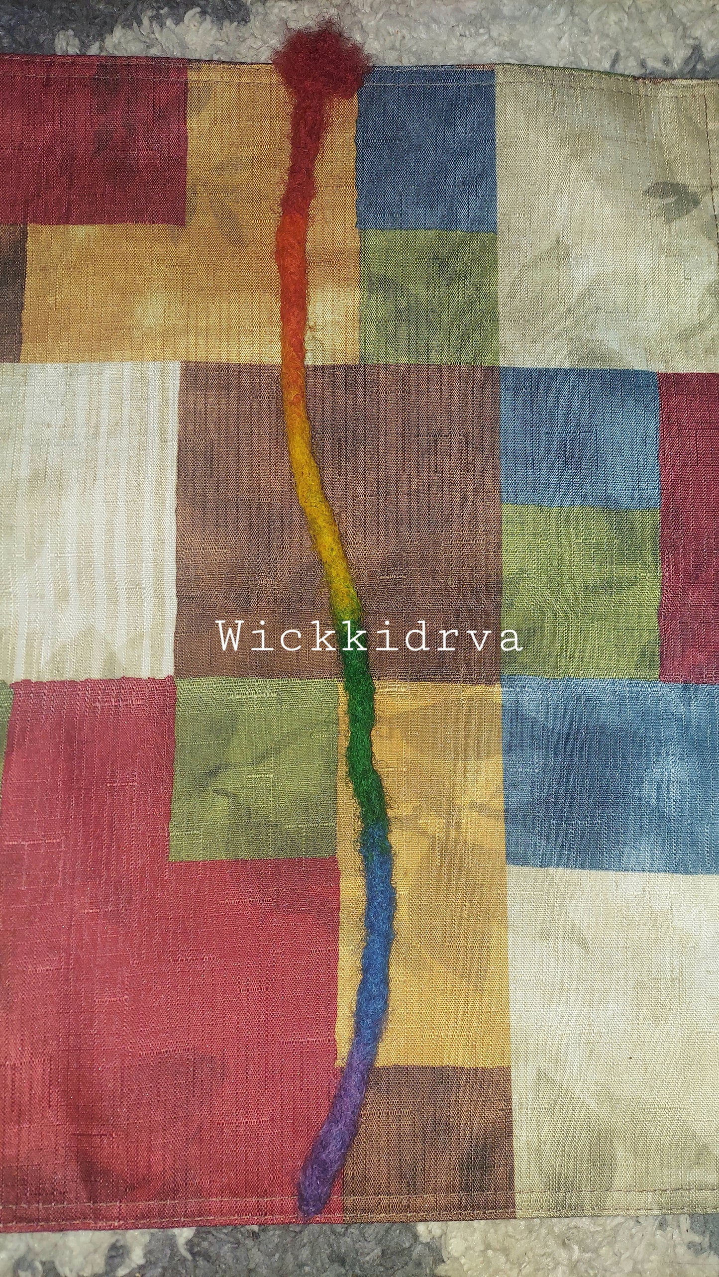 Rainbow Colored Loc Extensions | Wickkidrva