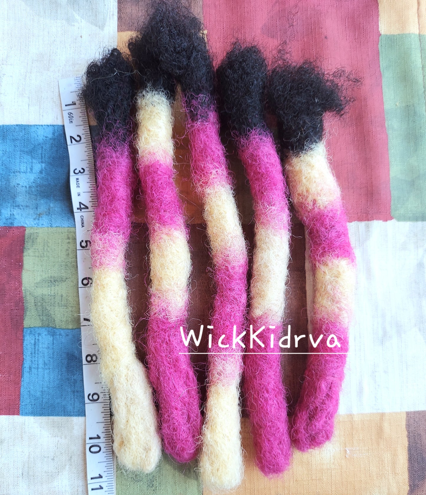 100% Human Hair Wicks - Bubble Gum  | Wickkidrva