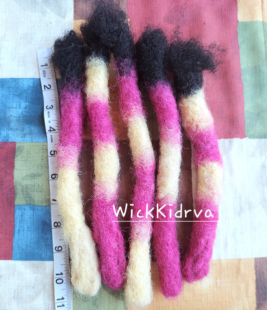 100% Human Hair Jump Rope Wicks Chocolate Strawberry | Wickkidrva